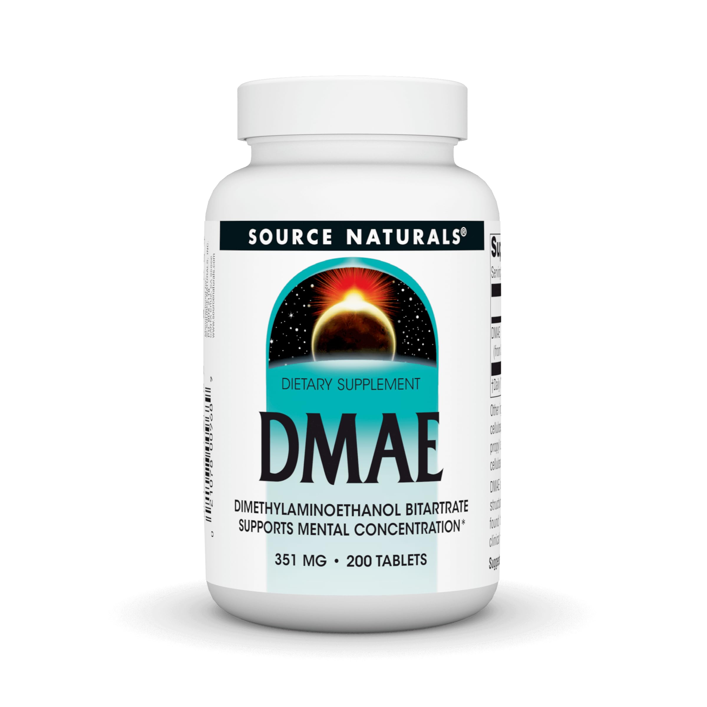 Foto 2 pulgar | Dimetilaminoetanol Dmae De Supplement Source Naturals, 200 Comprimidos - Venta Internacional.