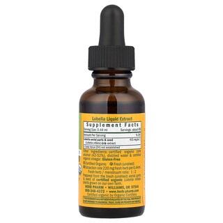 Foto 2 | Extracto Líquido Herb Pharm Lobelia 30 Ml Para El Aparato Musculoesquelético - Venta Internacional.