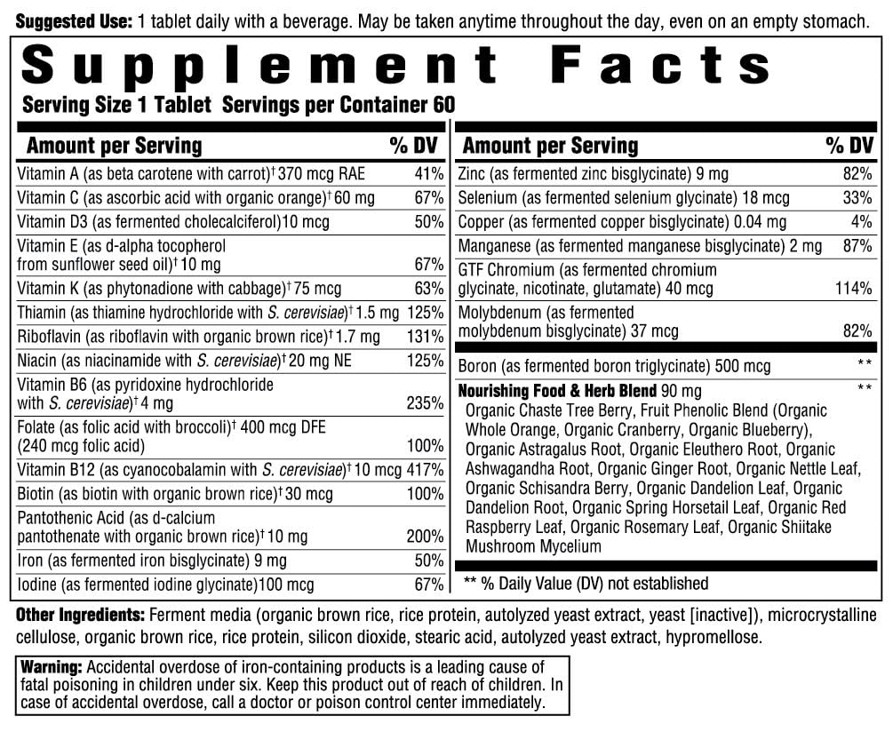 Foto 3 pulgar | Multivitamínico Innate Response Formulas Women's One Daily 60 Comprimidos - Venta Internacional.