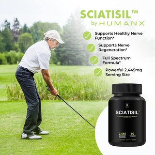 Foto 3 | Suplemento De Apoyo Nervioso Humanx Sciatisil Con Ácido R-lipoico - Venta Internacional.