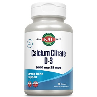 Foto 1 | Suplemento De Citrato De Calcio Kal Con D 1000 Ui 1000 Mg 90 Tabletas - Venta Internacional.