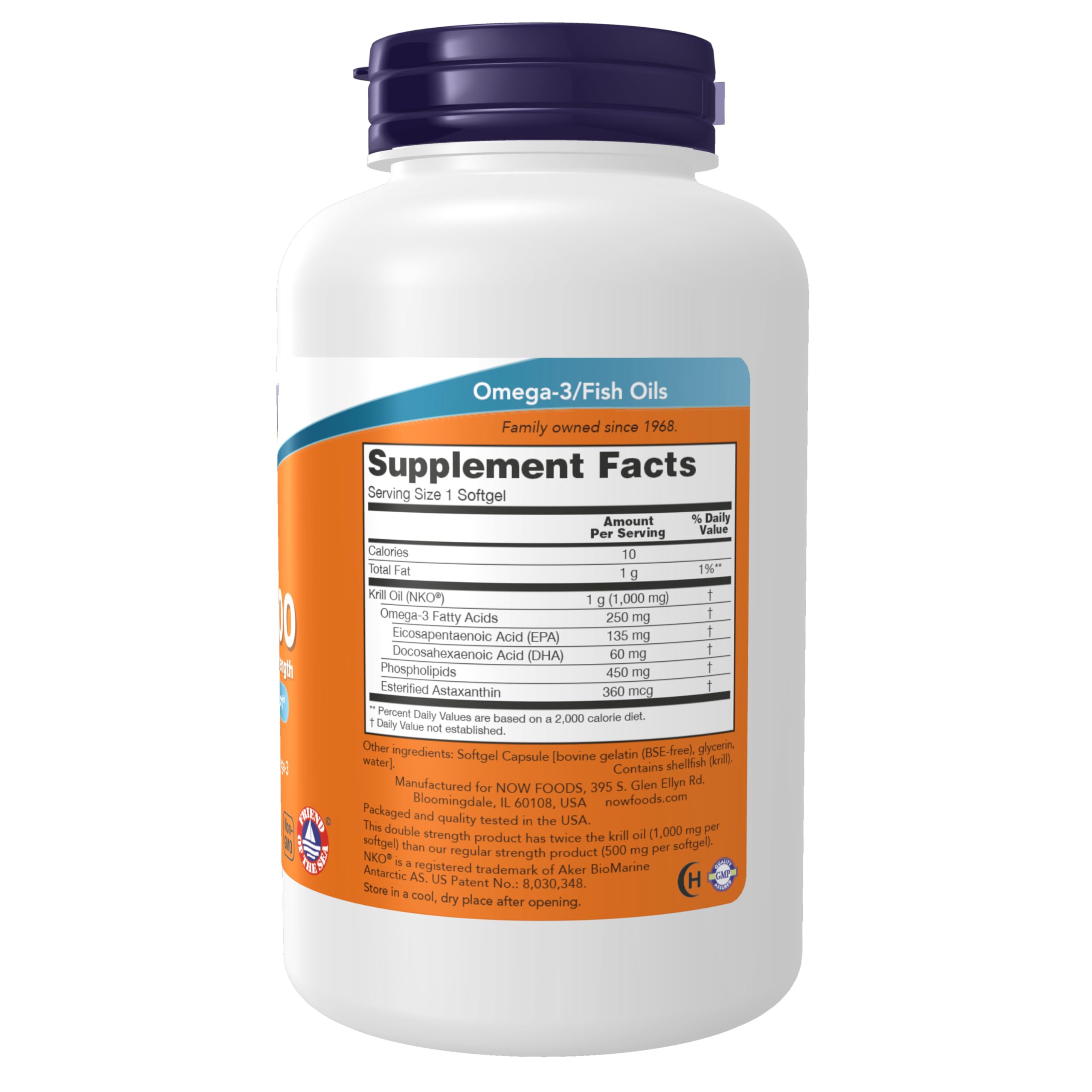 Foto 3 pulgar | Supplements Now Foods Neptune Krill Double Strength 1000 Mg - Venta Internacional.