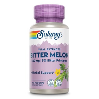 Foto 1 | Suplemento Solaray: Extracto De Melón Amargo, 500 Mg, 60 Cápsulas Vegetales - Venta Internacional.