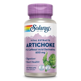Foto 2 | Suplemento Solaray: Extracto De Hoja De Alcachofa, 600 Mg, 60 Cápsulas Vegetales - Venta Internacional.
