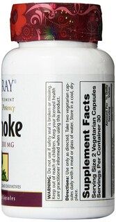 Foto 4 | Suplemento Solaray: Extracto De Hoja De Alcachofa, 600 Mg, 60 Cápsulas Vegetales - Venta Internacional.