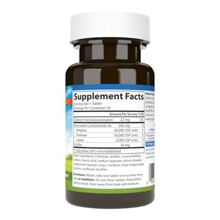 Foto 2 | Enzimas Digestivas Carlson Natural Digestive Aid #34 50 Comprimidos - Venta Internacional.