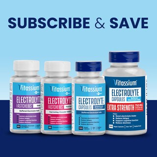 Foto 7 | Tabletas Electrolíticas Masticables Vitassium Fastchews, 60 Unidades - Venta Internacional.