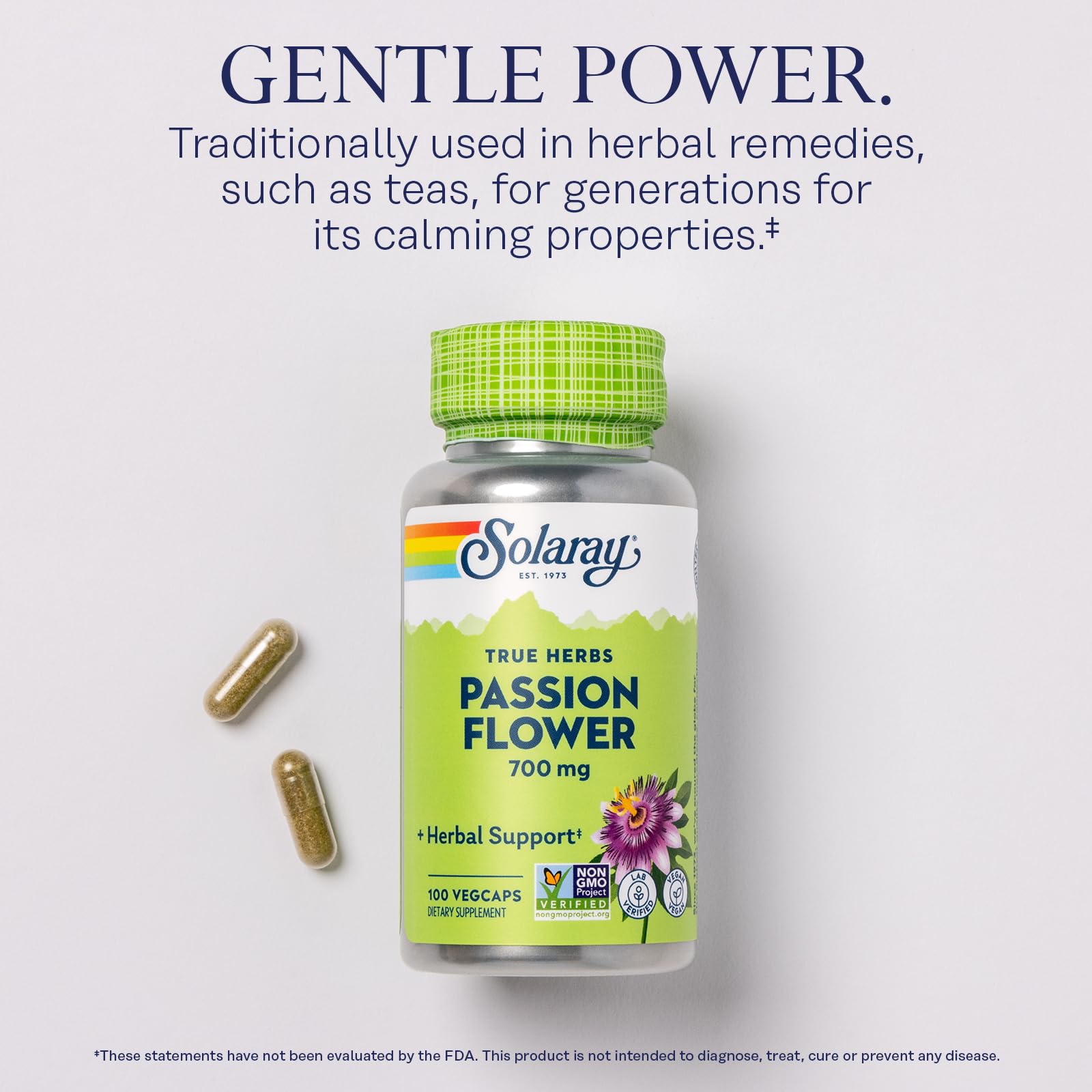 Foto 4 pulgar | Suplemento Solaray Passiflora 700 Mg 100 Cápsulas Vegetales - Venta Internacional.