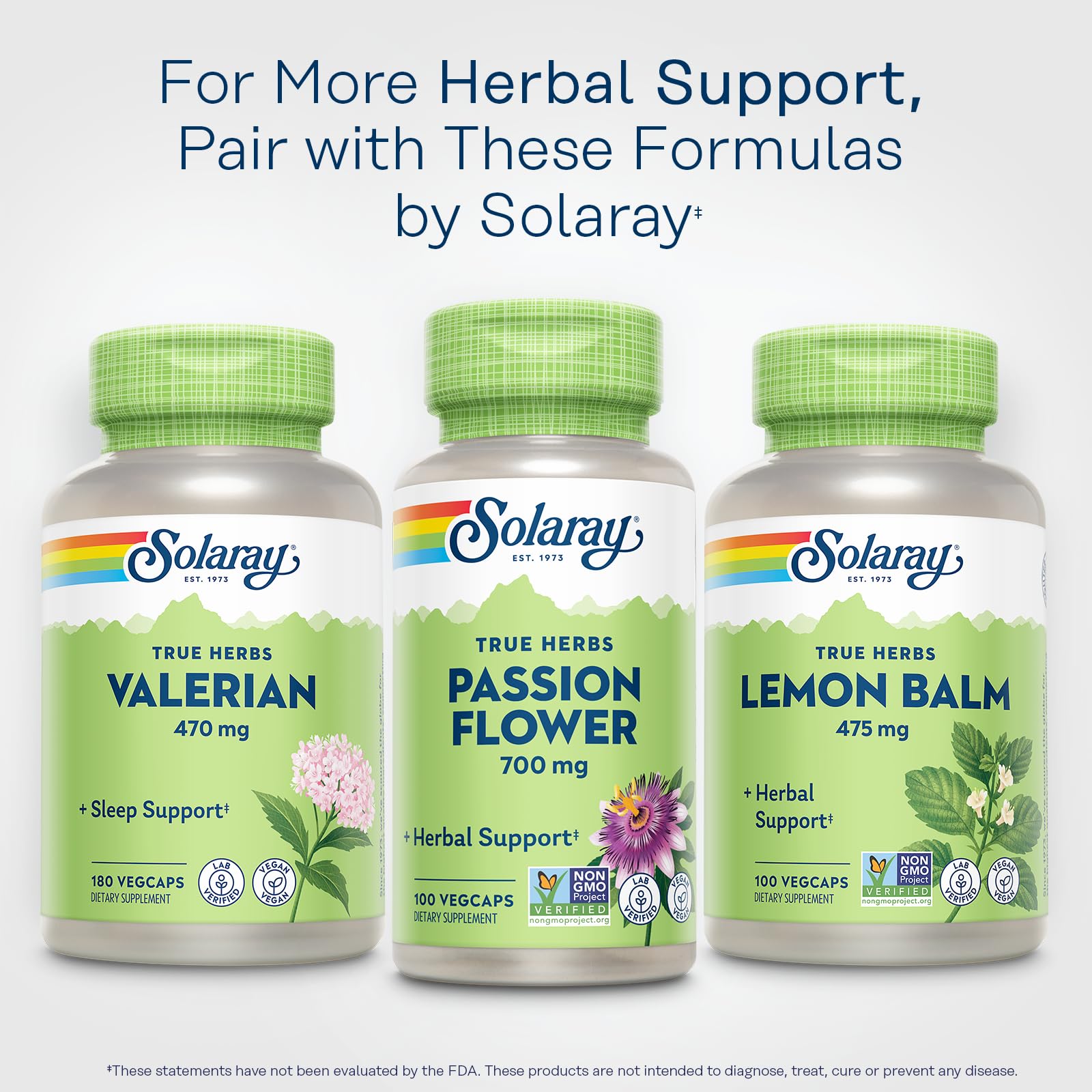 Foto 7 pulgar | Suplemento Solaray Passiflora 700 Mg 100 Cápsulas Vegetales - Venta Internacional.
