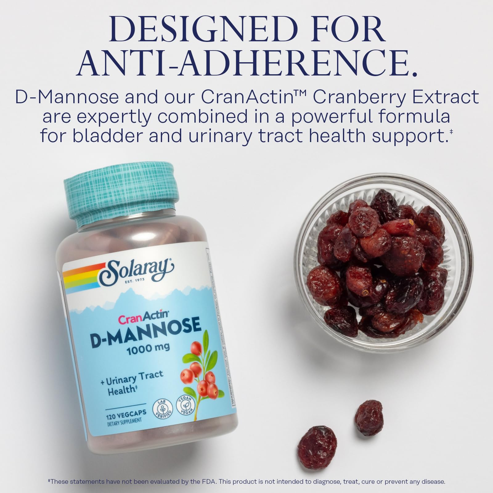 Foto 3 | Suplemento Solaray D-manose 1000 Mg Con Arándano Cranactin - Venta Internacional.