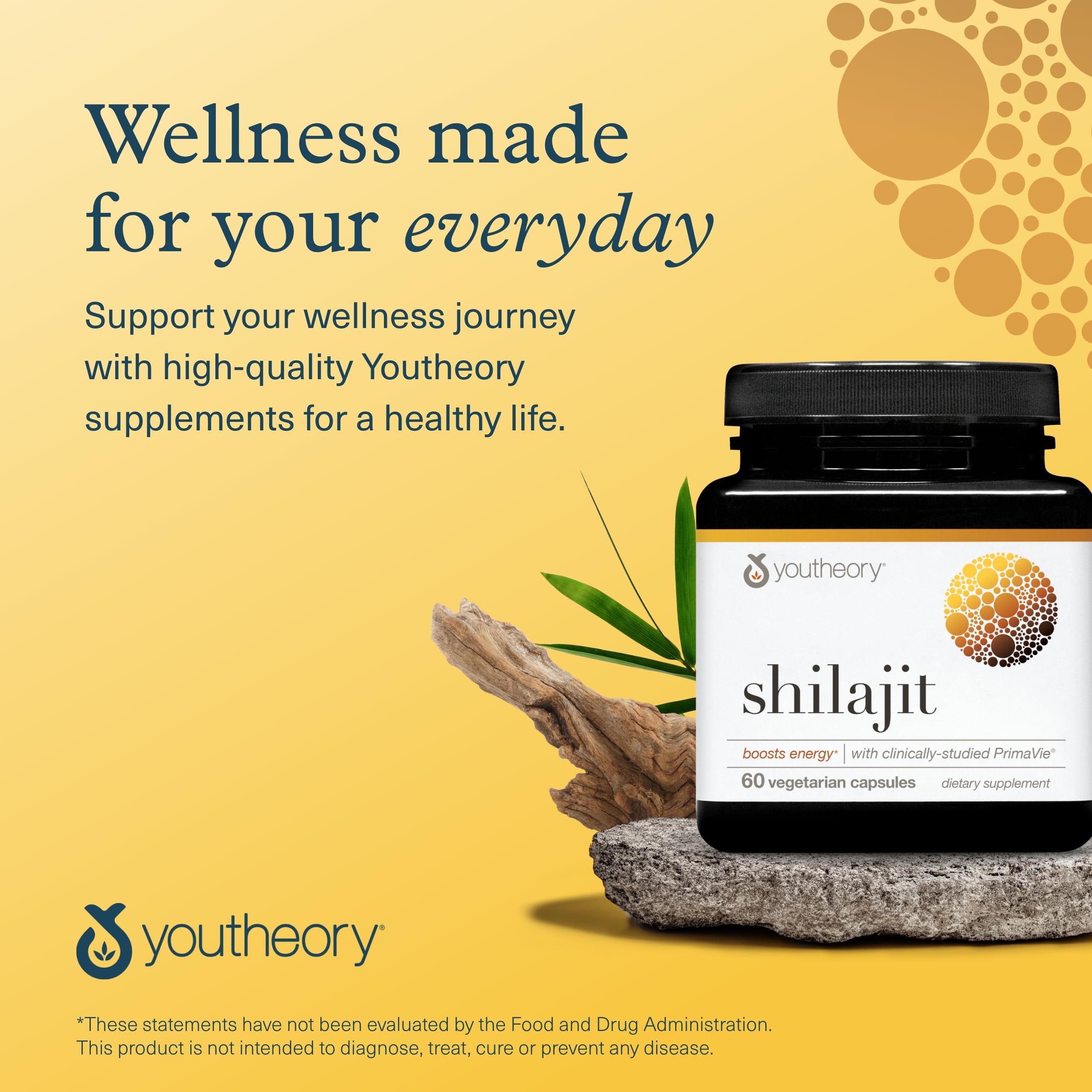 Foto 8 pulgar | Suplemento Youtheory Shilajit 500 Mg, Cápsulas, 60 Vegetarianas - Venta Internacional.