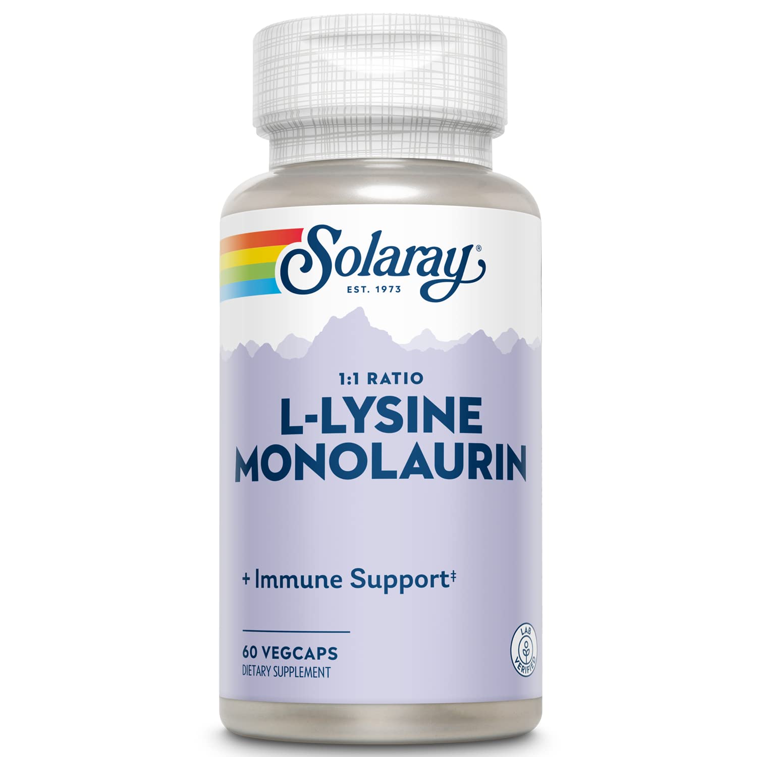 Foto 1 | Suplemento Solaray L-lisina Y Monolaurina Para El Apoyo Inmunológico, 500 Mg - Venta Internacional.