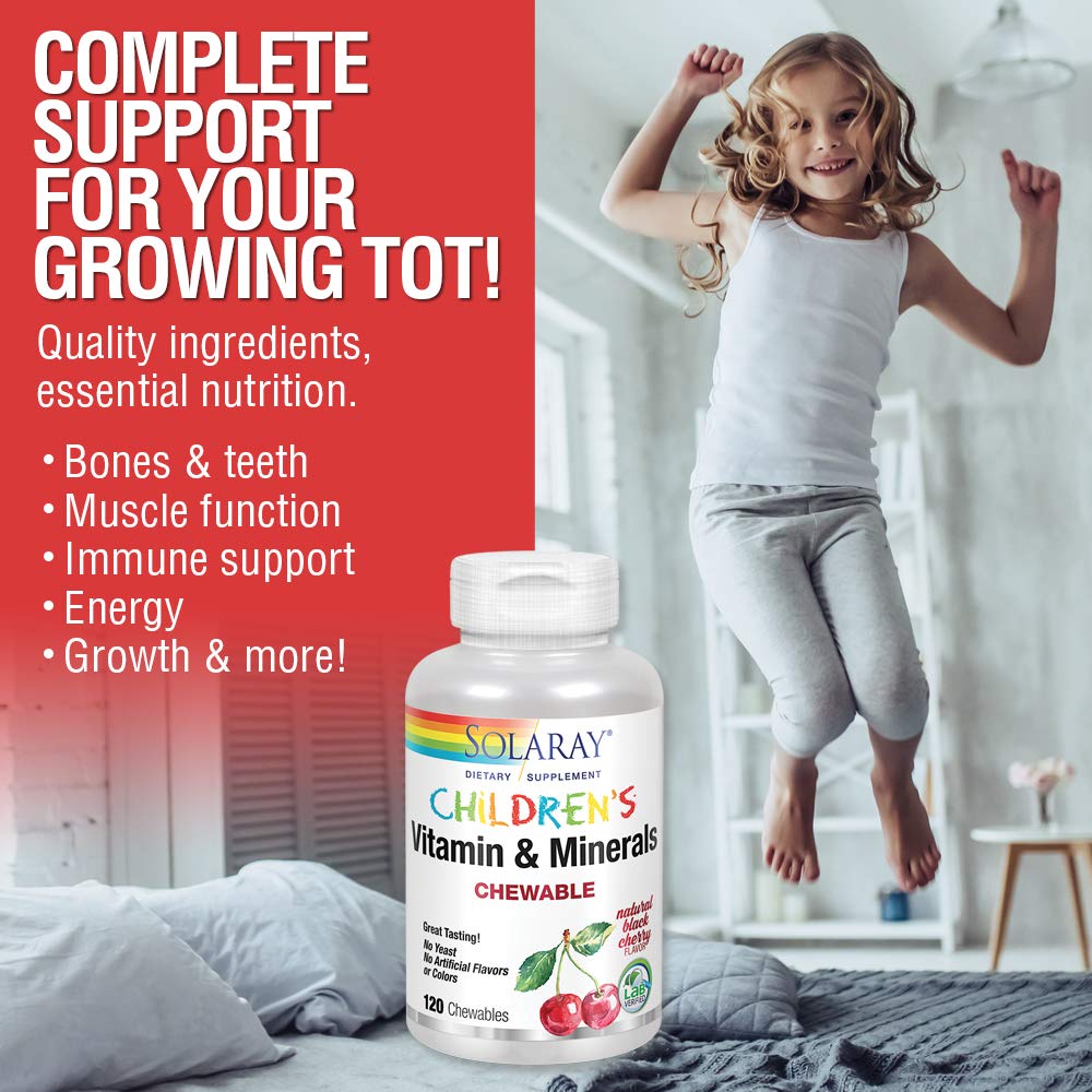 Foto 4 pulgar | Multivitamínico Solaray Children's Vitaminas Y Minerales Para Niños - Venta Internacional.