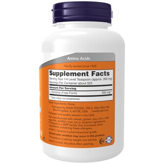 Foto 2 | Neurotransmisor De L-tirosina En Polvo Supplement Now Foods, 120 Ml - Venta Internacional.