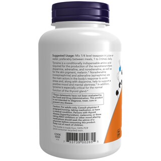 Foto 3 | Neurotransmisor De L-tirosina En Polvo Supplement Now Foods, 120 Ml - Venta Internacional.