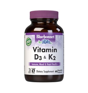 Foto 1 | Suplemento Bluebonnet Nutrition De Vitamina D3 Y K2 60 Cápsulas - Venta Internacional.