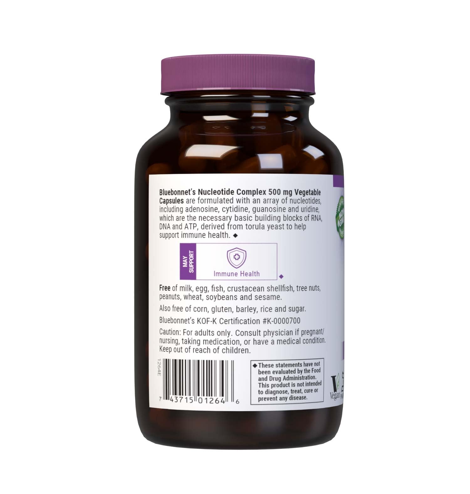 Foto 4 pulgar | Suplemento Bluebonnet Nucleotide Complex 60 Cápsulas - Venta Internacional.