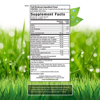 Foto 2 | Suplemento Irwin Naturals Milk Thistle Liver Detox 60 Cápsulas Blandas - Venta Internacional.
