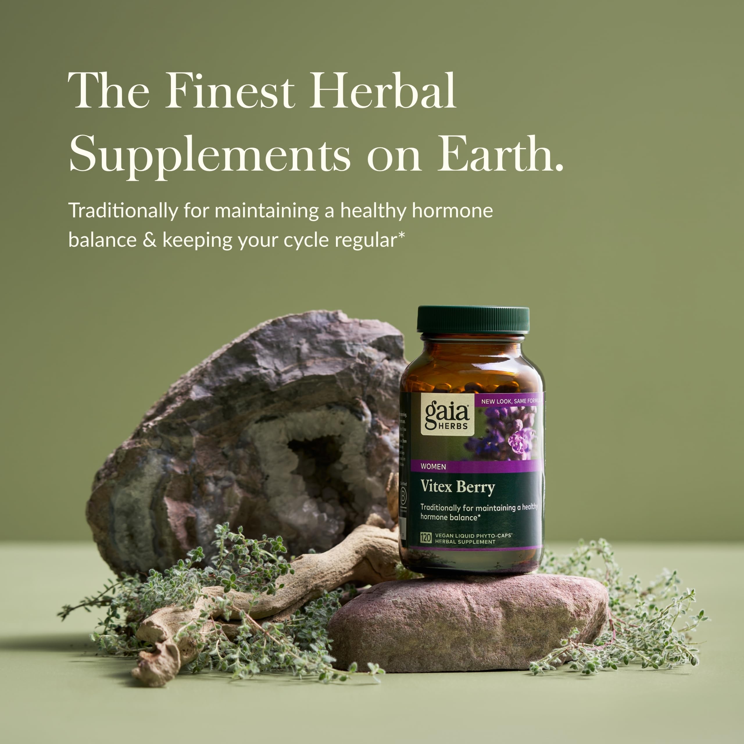 Foto 4 pulgar | Suplemento Gaia Herbs Vitex Berry 120 Cápsulas Veganas - Venta Internacional.
