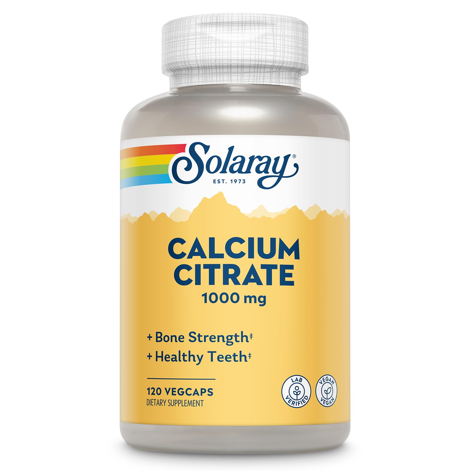 Foto 2 pulgar | Suplemento De Calcio Solaray Citrato De Calcio 1000 Mg 120 Cápsulas Vegetales - Venta Internacional.