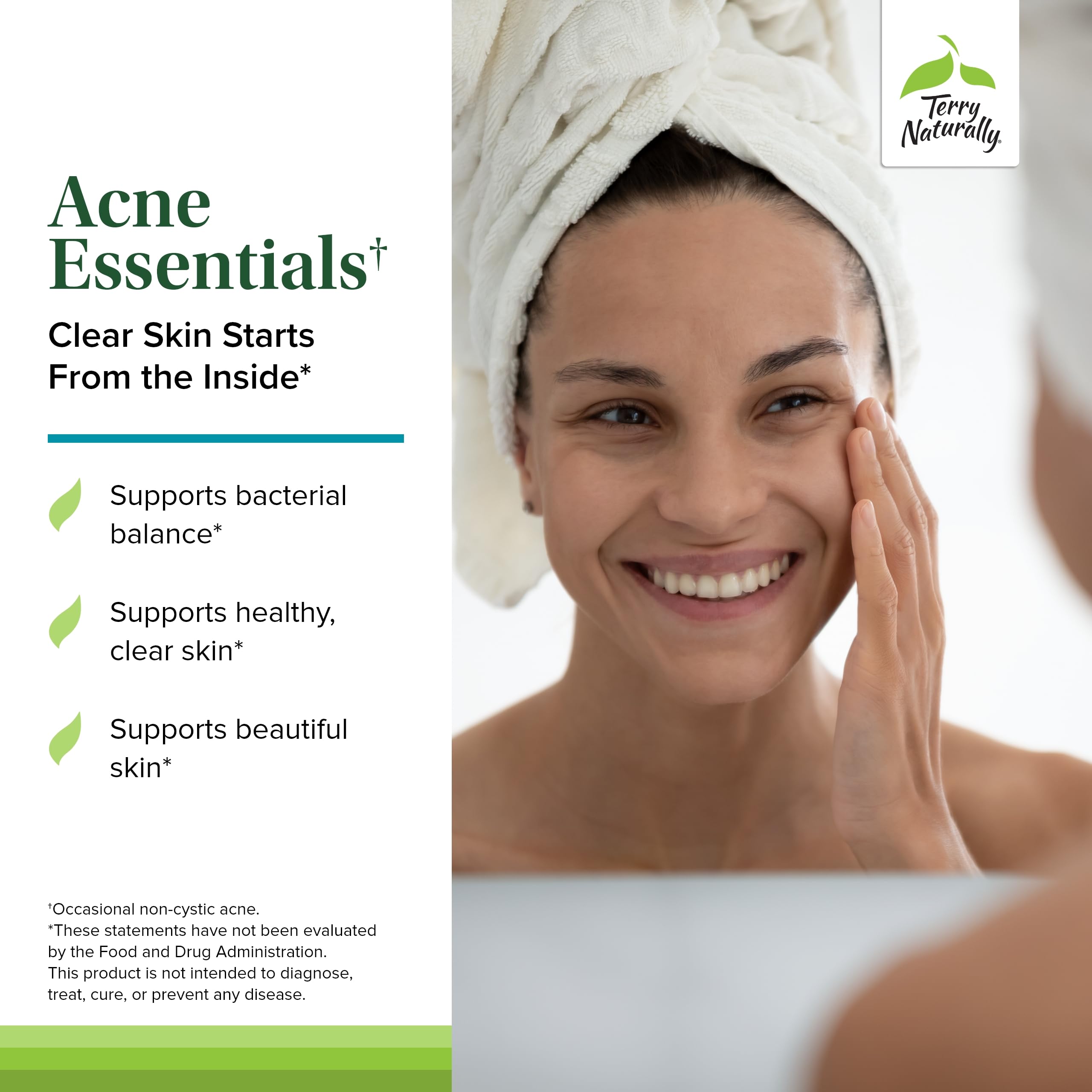 Foto 4 pulgar | Suplemento Terry Naturally Acne Essentials 60 Cápsulas - Venta Internacional.
