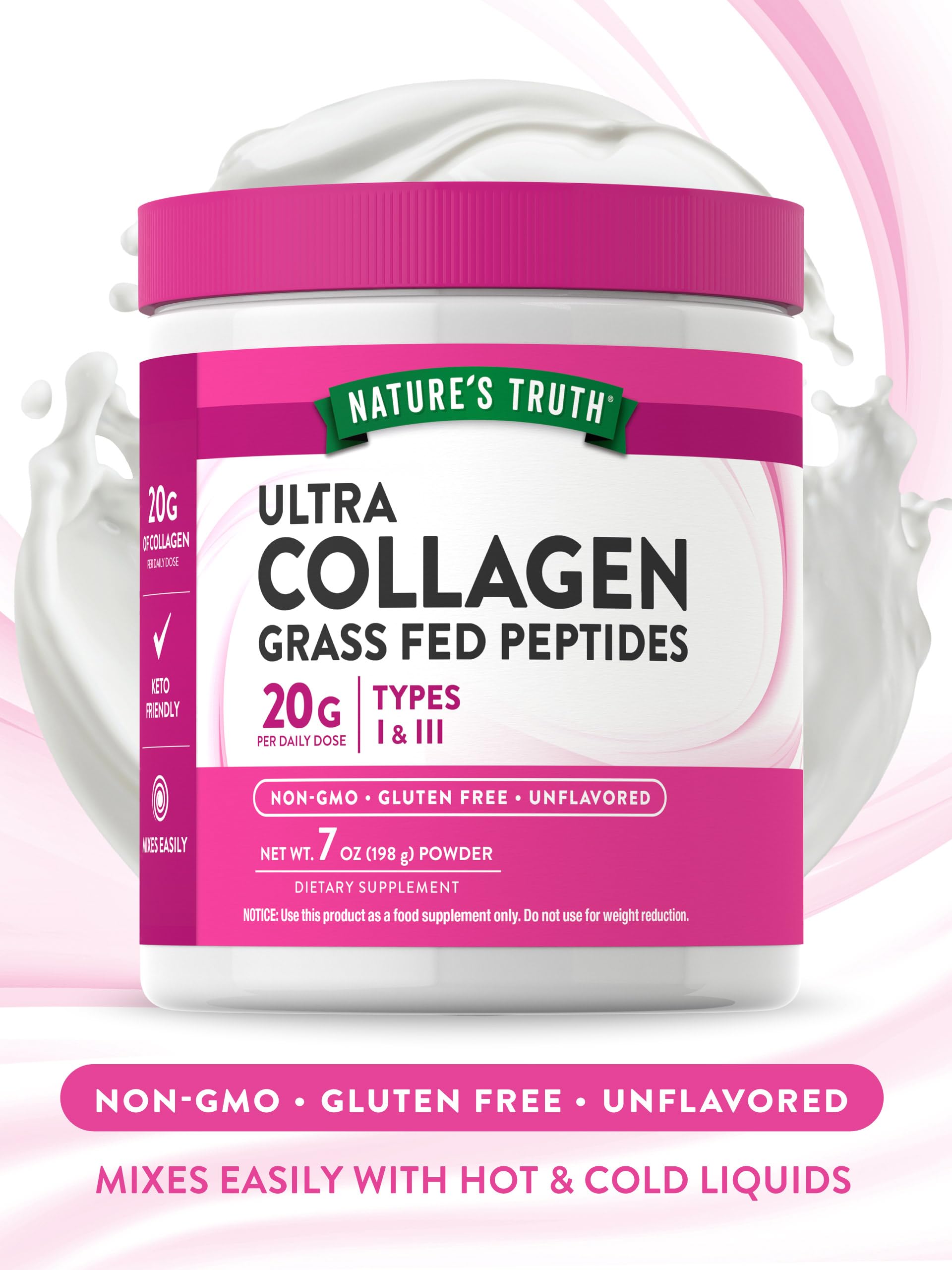 Foto 4 pulgar | Colágeno En Polvo Nature's Truth Tipo I Y Iii 200 Ml - Venta Internacional.