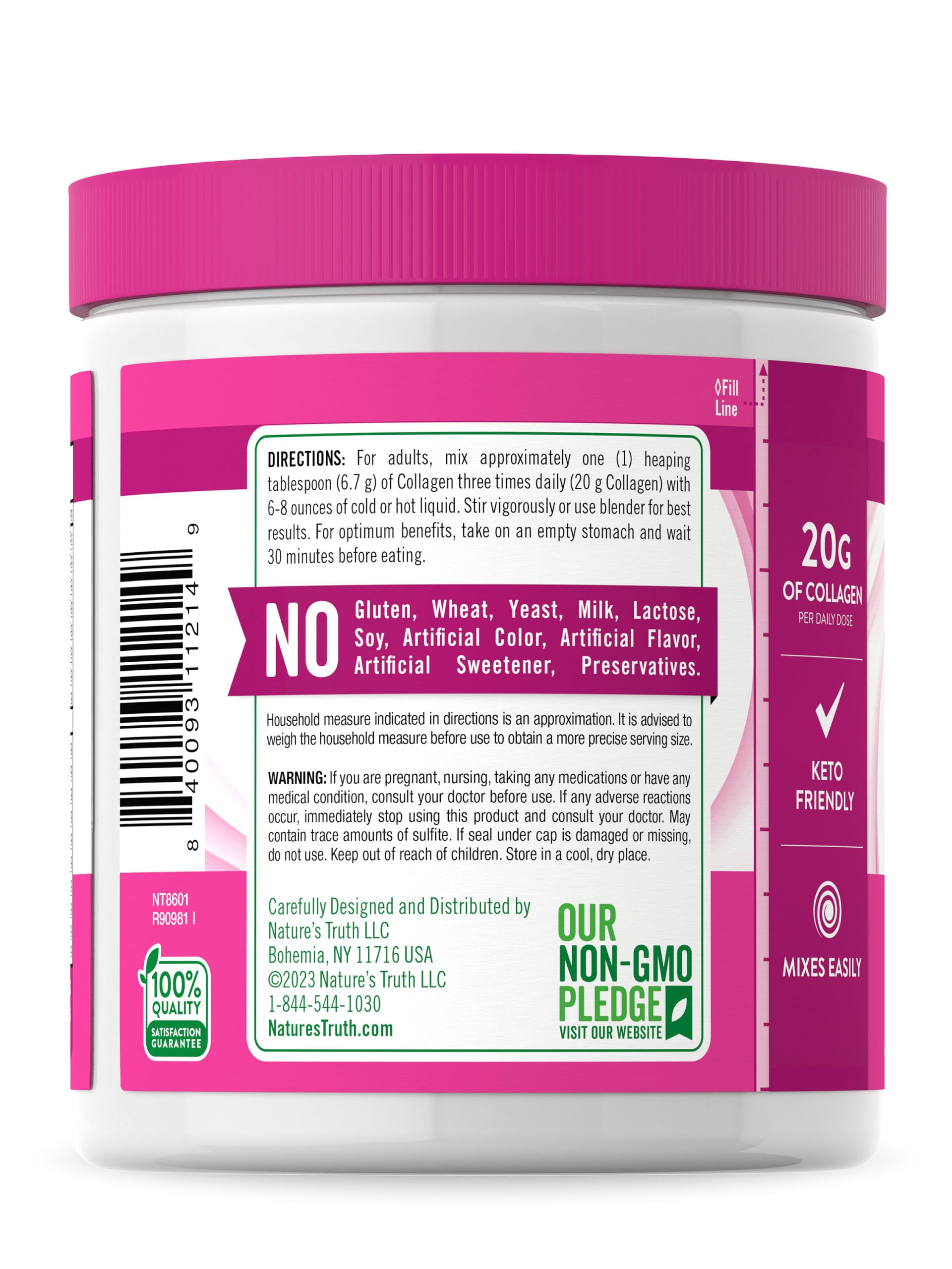 Foto 8 pulgar | Colágeno En Polvo Nature's Truth Tipo I Y Iii 200 Ml - Venta Internacional.