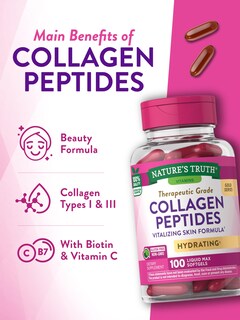 Foto 4 | Suplemento Nature's Truth Collagen Beauty 100 Cápsulas Blandas - Venta Internacional.