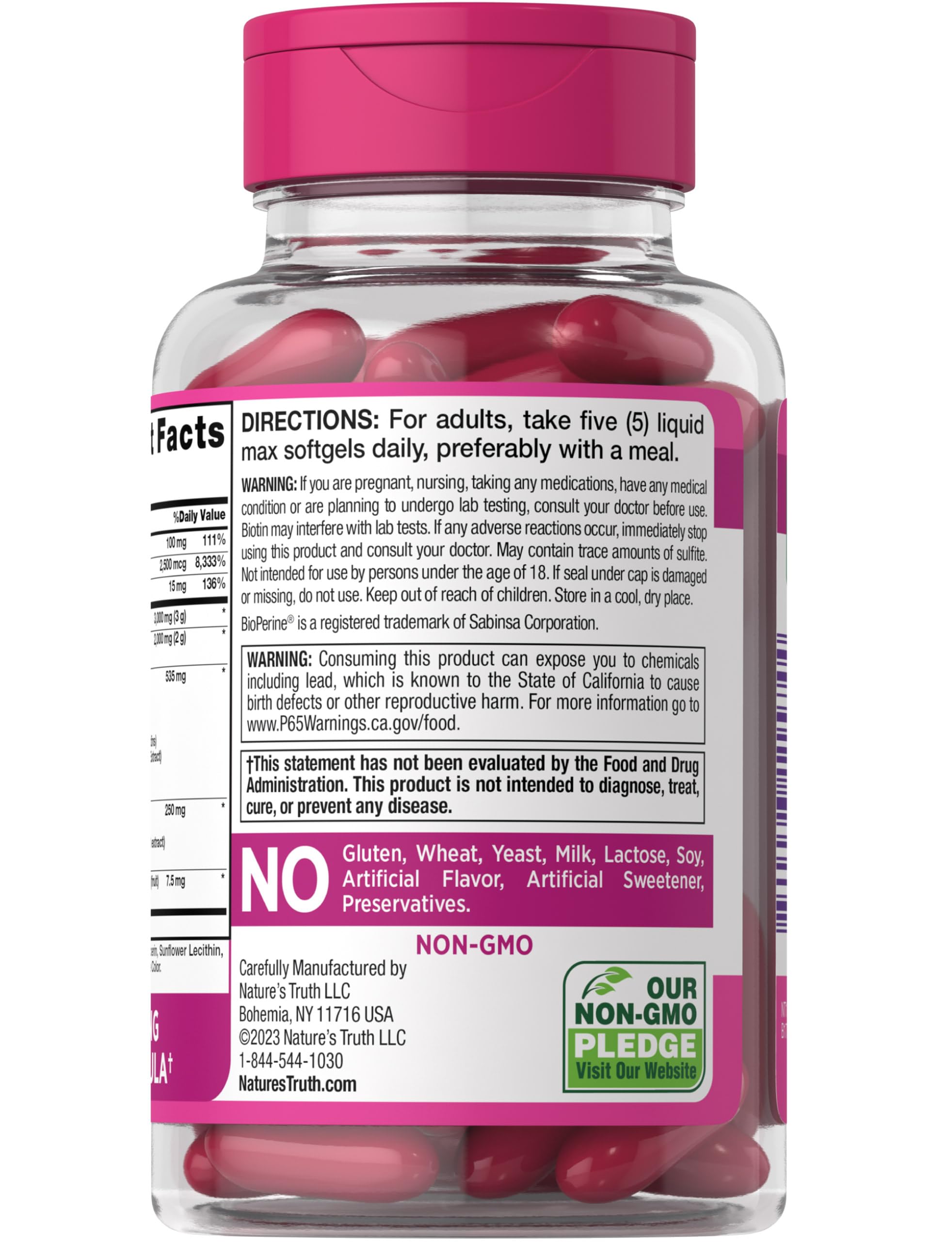 Foto 7 pulgar | Suplemento Nature's Truth Collagen Beauty 100 Cápsulas Blandas - Venta Internacional.