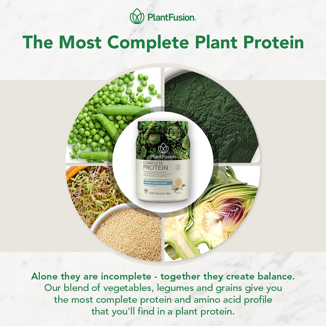 Foto 5 pulgar | Proteína En Polvo Plantfusion Complete Vegan Vanilla 907 G - Venta Internacional.