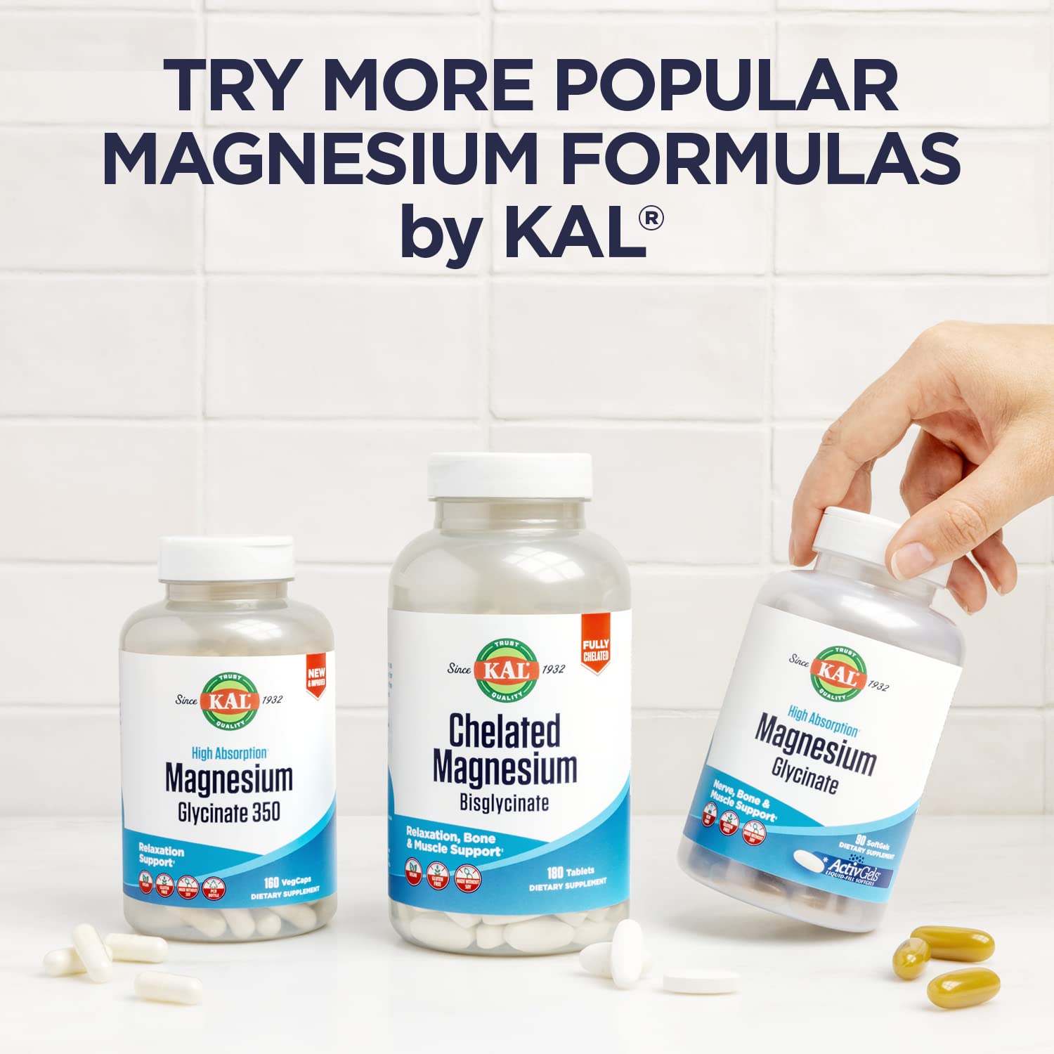 Foto 7 pulgar | Suplemento Kal De Vitamina D3 Y Glicinato De Magnesio, 90 Cápsulas Vegetales - Venta Internacional.