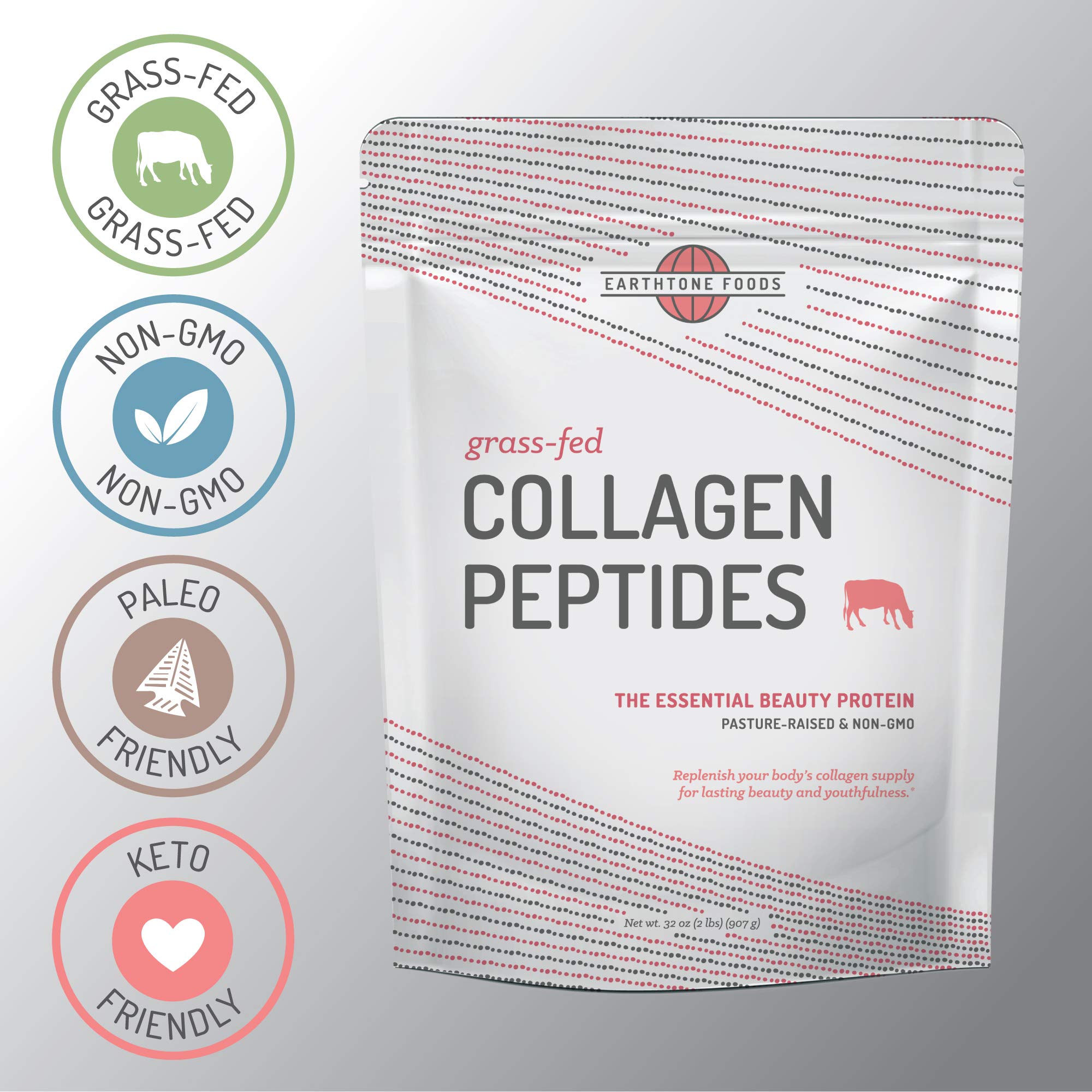 Foto 6 pulgar | Péptidos De Colágeno En Polvo Earthtone Hidrolizados Alimentados Con Pasto 960 Ml - Venta Internacional.