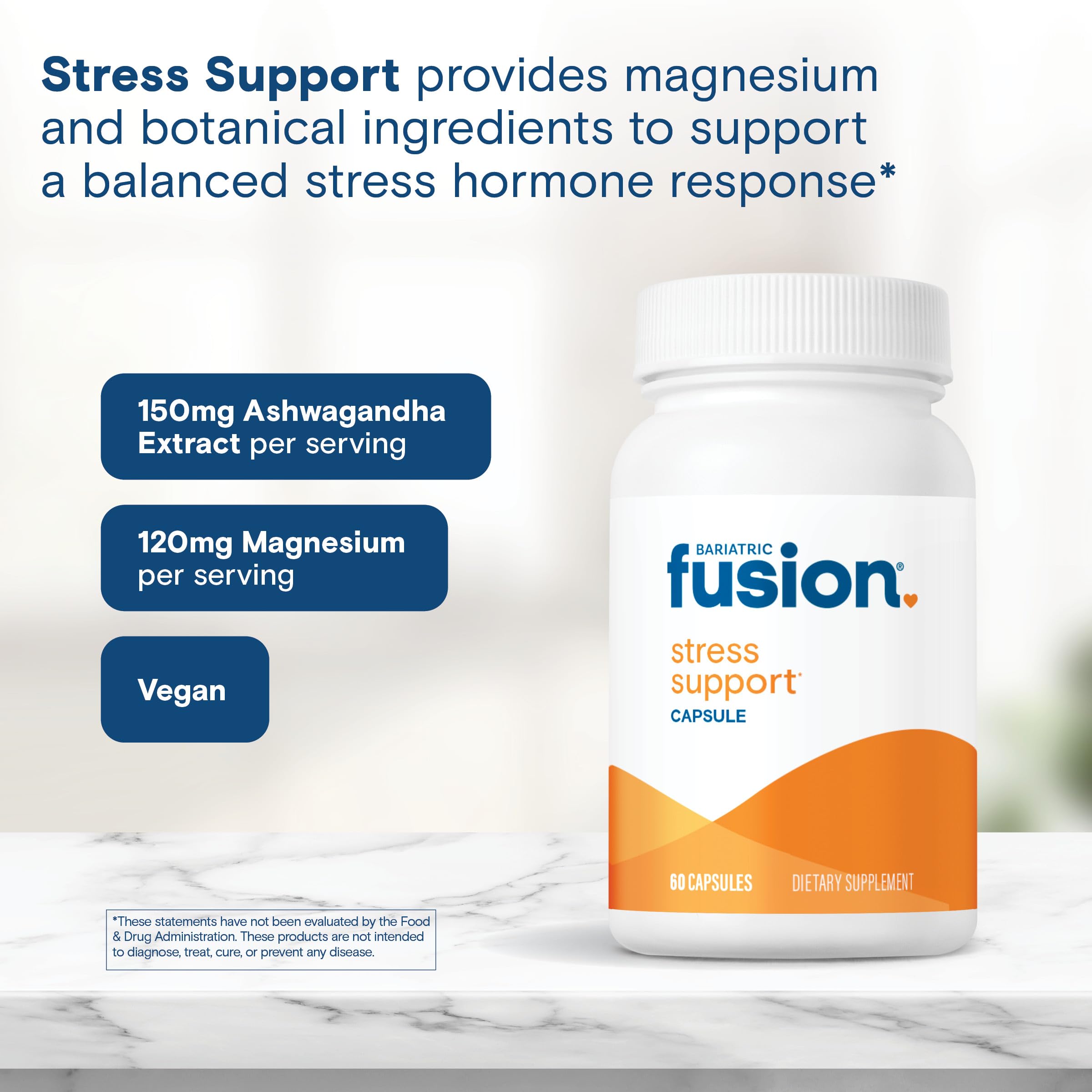 Foto 6 pulgar | Suplemento Bariatric Fusion Stress Support Vegan 60 Cápsulas - Venta Internacional.