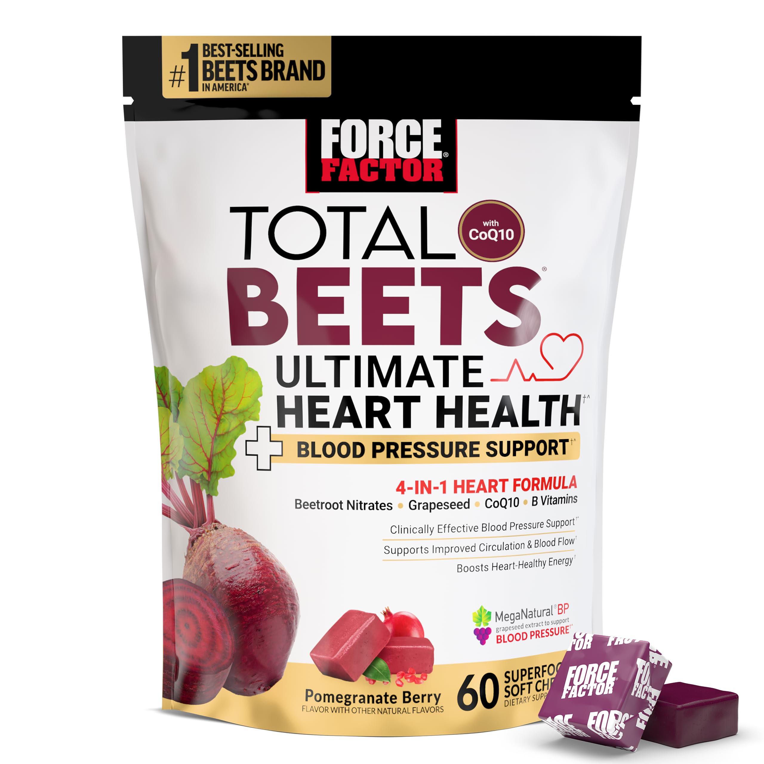 Foto 2 pulgar | Suplemento Force Factor Total Beets: Lo Mejor Para La Salud Del Corazón - Venta Internacional.