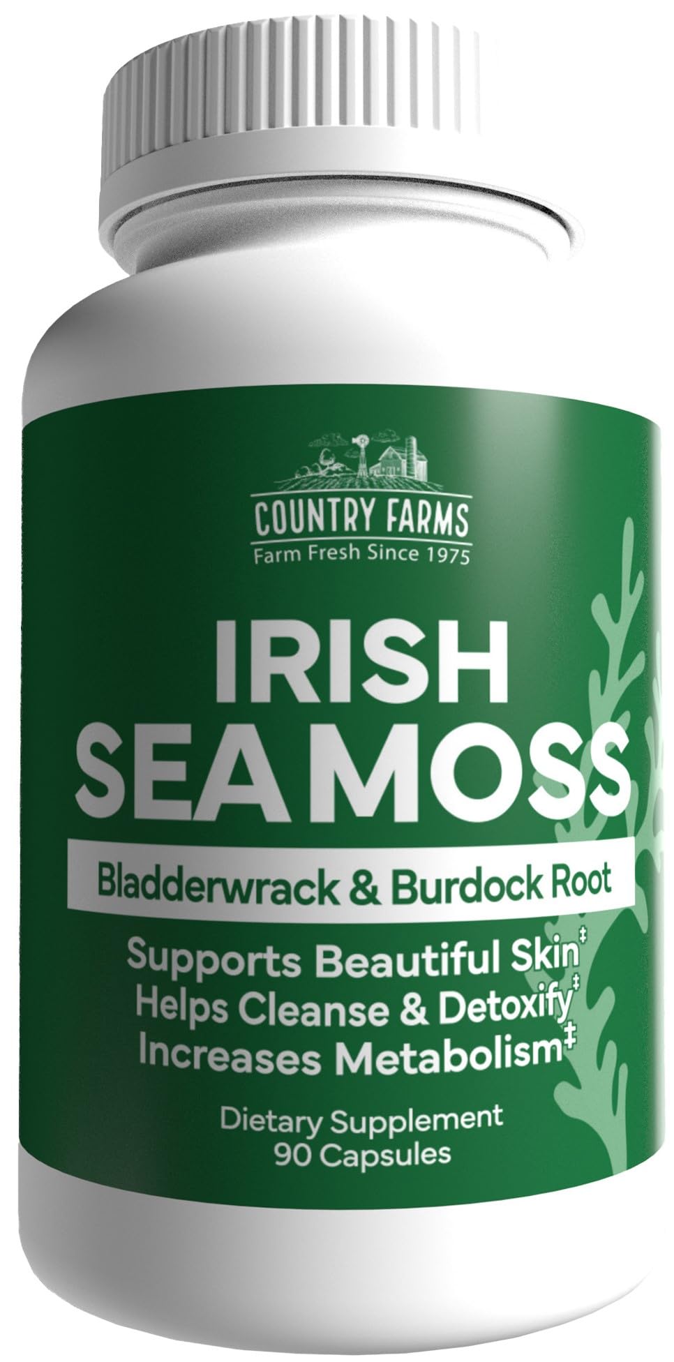 Foto 2 pulgar | Suplemento Country Farms Irish Sea Moss 90 Cápsulas - Venta Internacional.