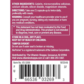 Foto 4 | Complementa The Vitamin Shoppe Dim 100 Mg Con Bioperine 60 Cápsulas - Venta Internacional.