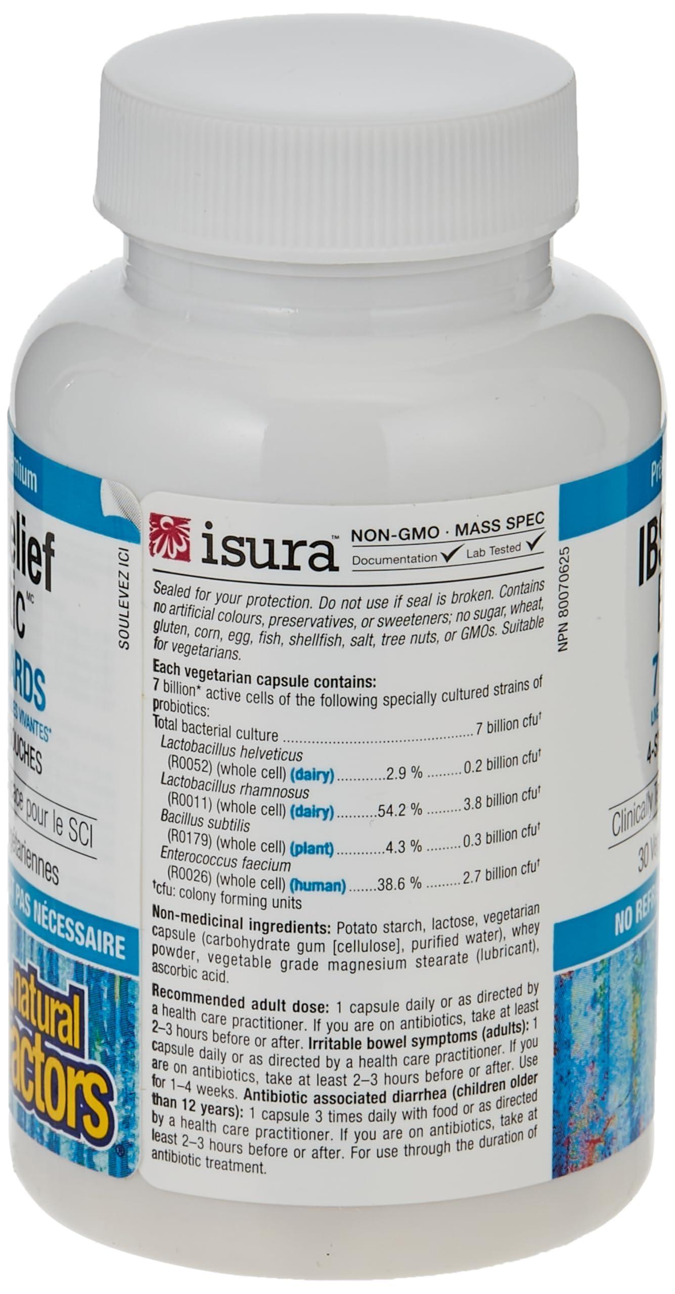 Foto 4 pulgar | Probiotic Natural Factors Reliefbiotic 30 Cápsulas - Venta Internacional.