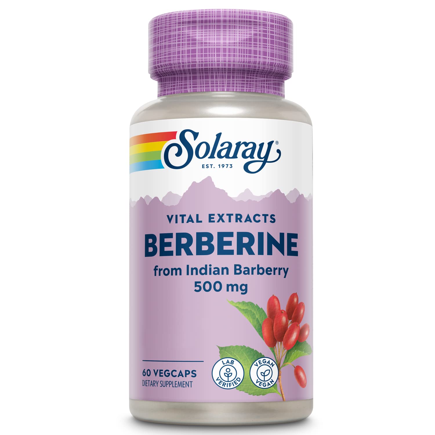 Foto 2 pulgar | Suplemento Solaray Berberine 500 Mg Con Berberina Hcl 60 Vegcap - Venta Internacional.
