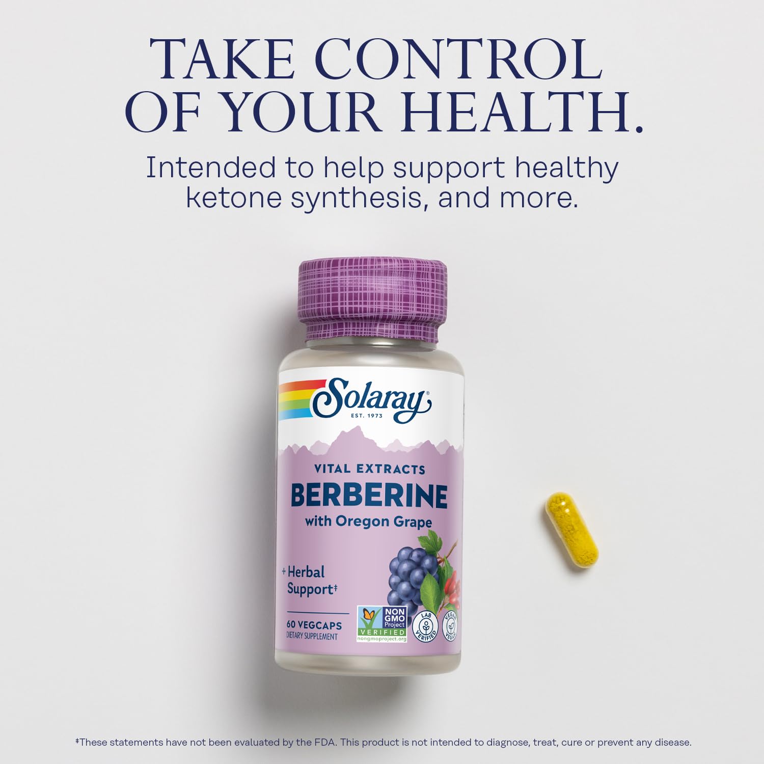 Foto 4 pulgar | Suplemento Solaray Berberine 500 Mg Con Berberina Hcl 60 Vegcap - Venta Internacional.