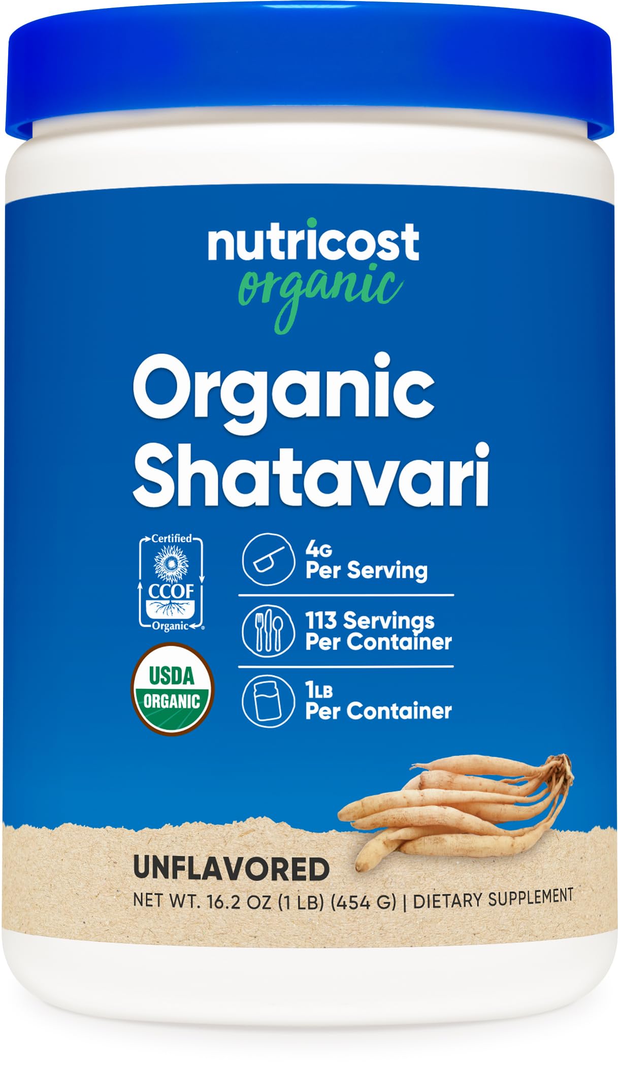 Foto 2 pulgar | Polvo Shatavari Nutricost Organic 454 G Usda Organic - Venta Internacional.