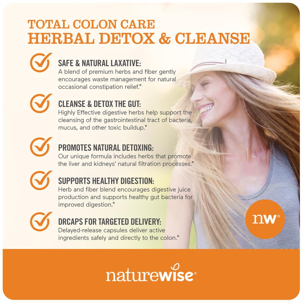 Foto 5 pulgar | Herbal Cleanse Naturewise Total Colon Care 60 Cápsulas - Venta Internacional.