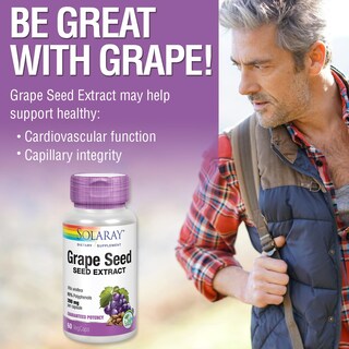 Foto 4 | Suplemento De Extracto De Semilla De Uva Solaray 200 Mg Con Bioflavonoide - Venta Internacional.