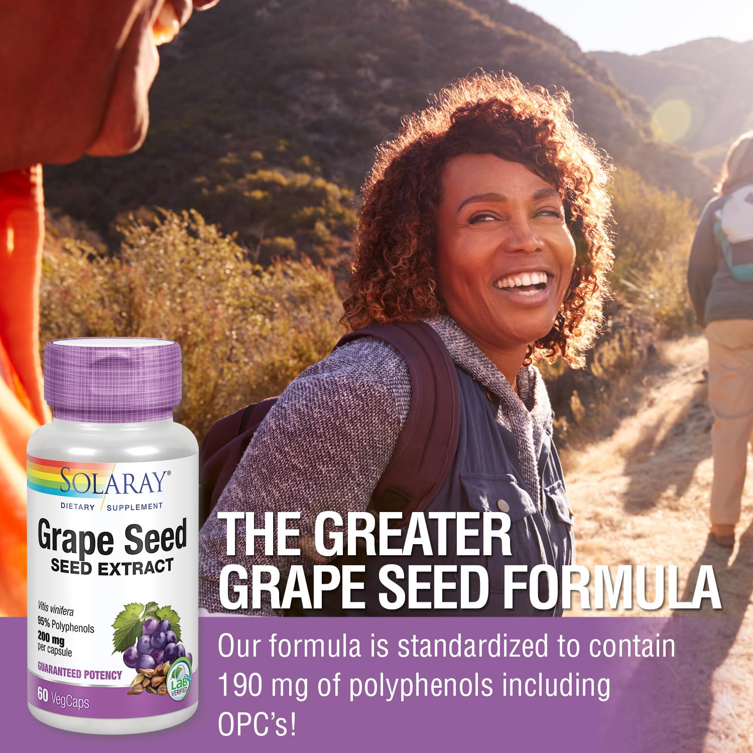 Foto 6 pulgar | Suplemento De Extracto De Semilla De Uva Solaray 200 Mg Con Bioflavonoide - Venta Internacional.