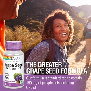 Foto 5 | Suplemento De Extracto De Semilla De Uva Solaray 200 Mg Con Bioflavonoide - Venta Internacional.