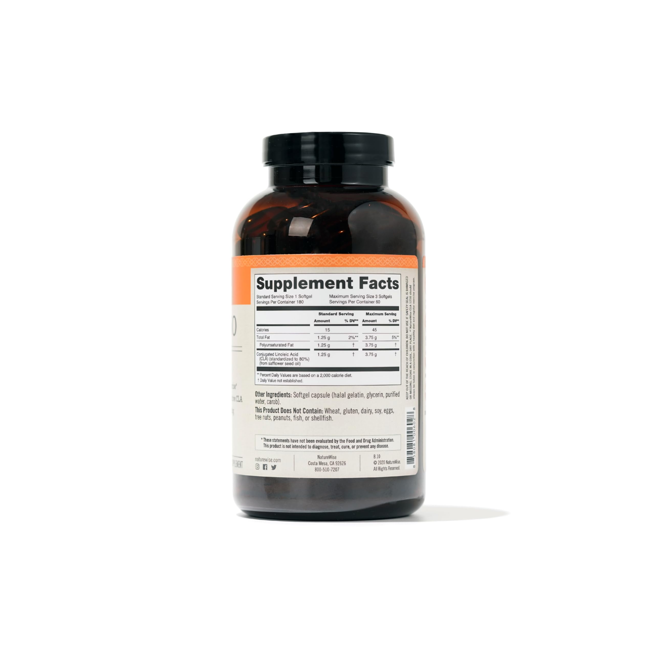 Foto 6 | Suplemento De Cla Naturewise, Ácido Linoleico Conjugado Cla 1250 - Venta Internacional.