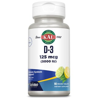 Foto 1 | Suplemento Kal De Vitamina D-3, 5000 Ui, Activmelt, 90 Comprimidos - Venta Internacional.