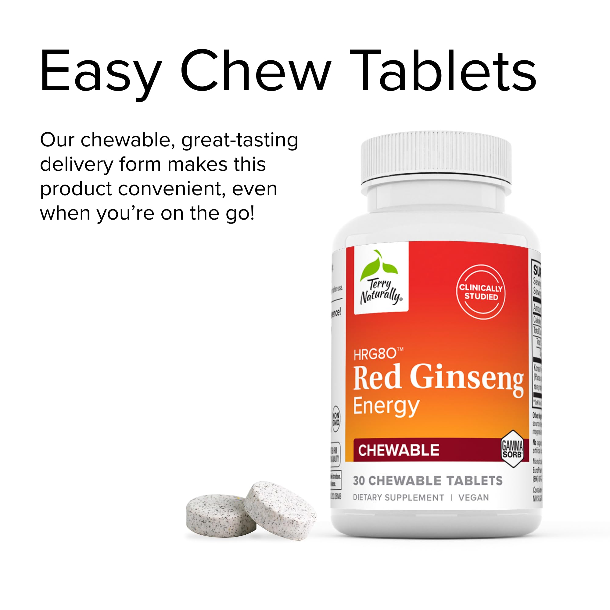 Foto 6 pulgar | Suplemento Terry Naturally Hrg80 Red Ginseng Energy 30 Comprimidos - Venta Internacional.