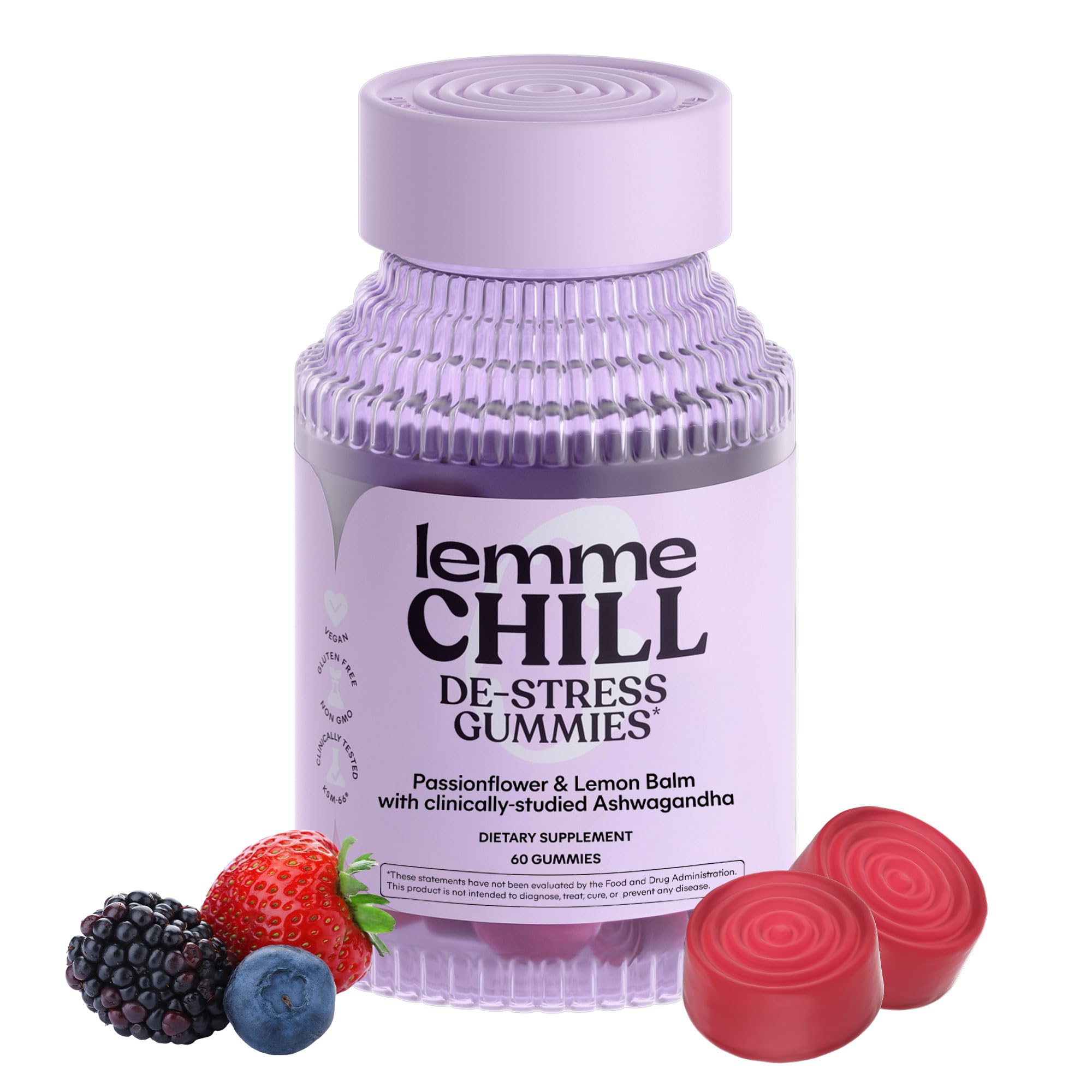 Foto 1 | Gomitas Lemme Chill Para Aliviar El Estrés Con 300 Mg De Ashwagandha Ksm-66 - Venta Internacional.