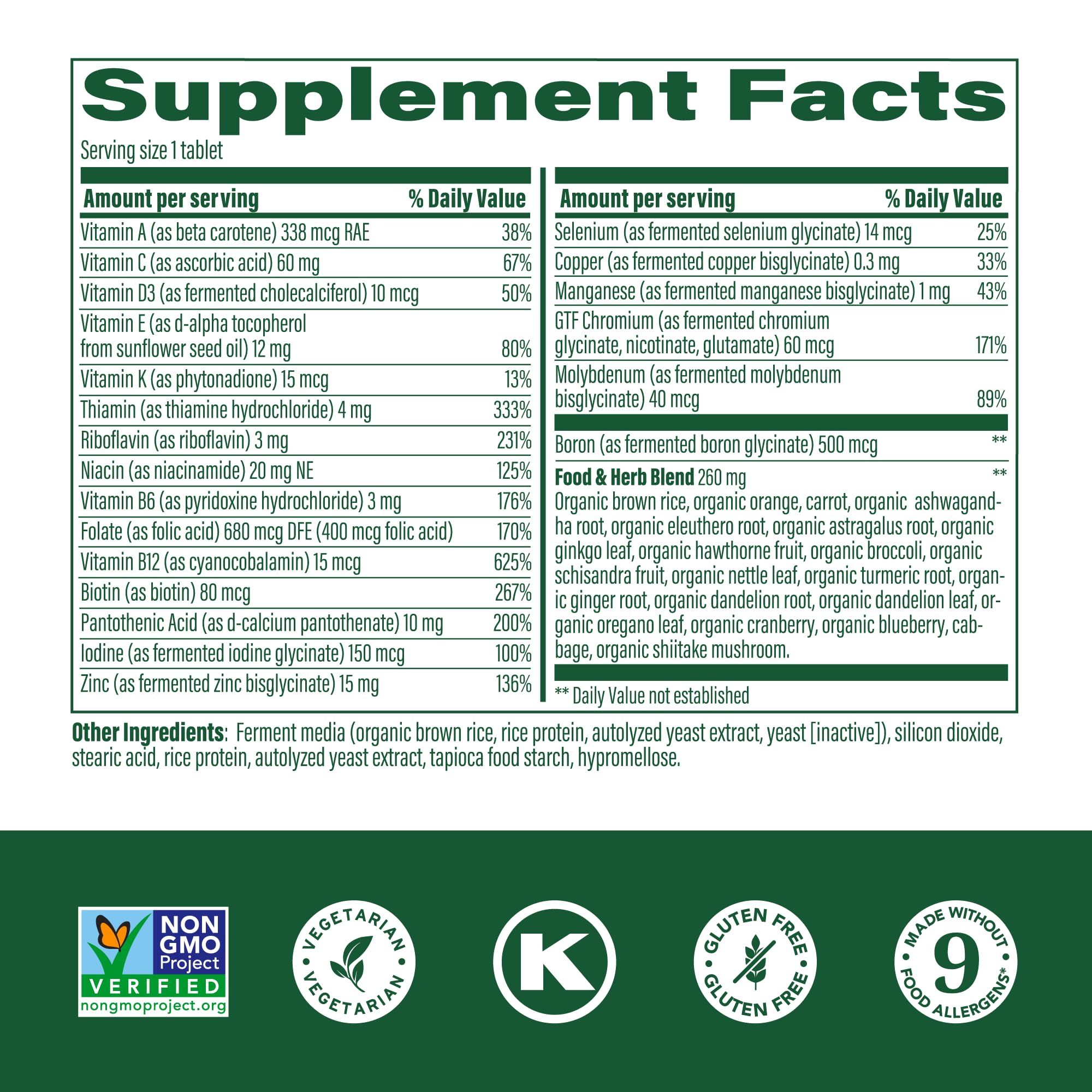 Foto 3 pulgar | Multivitamínico Megafood Para Hombres Mayores De 40 Años, Un Día, 60 Comprimidos - Venta Internacional.