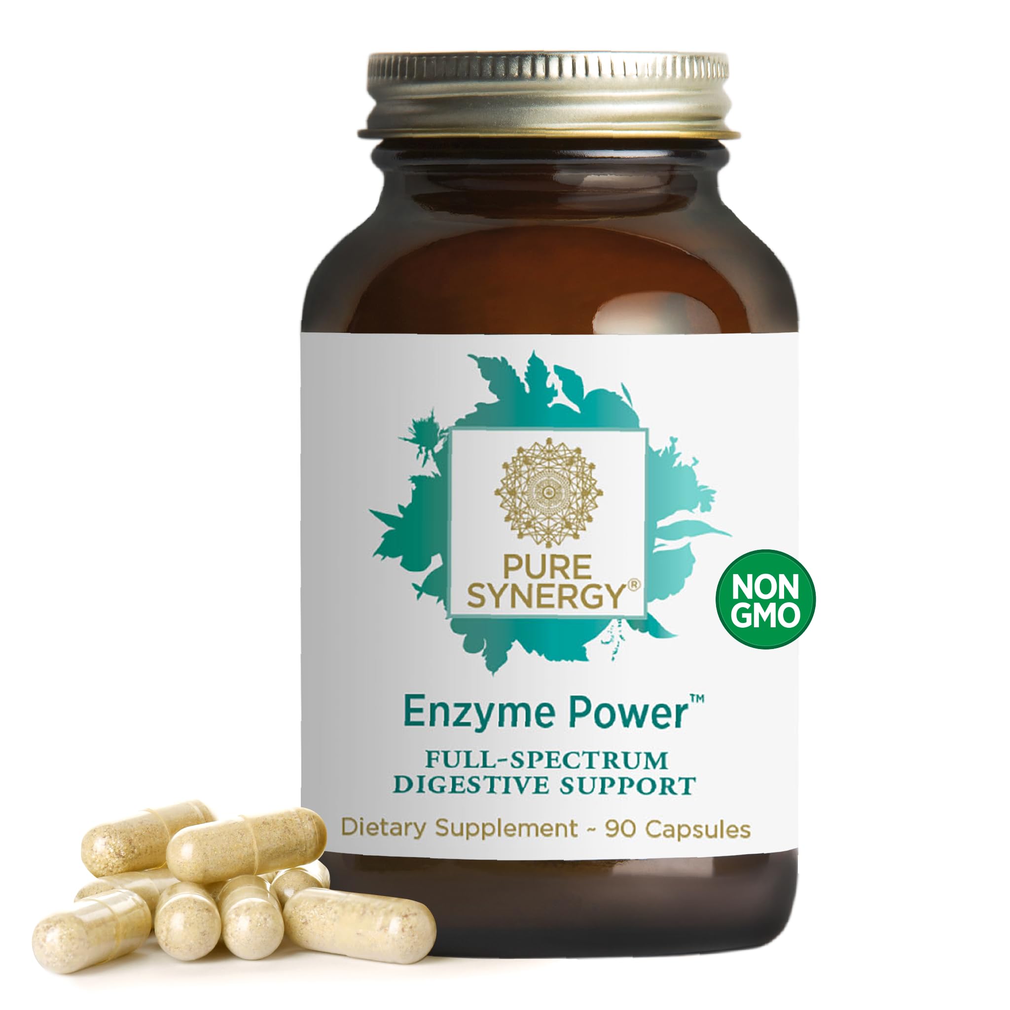 Foto 2 pulgar | Suplemento De Enzimas Digestivas Pure Synergy Enzyme Power 90 Cápsulas - Venta Internacional.